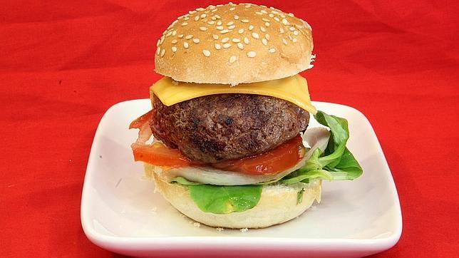 La mini-hamburguesa de 80 gramos del Pin-Up Beer&Burguer