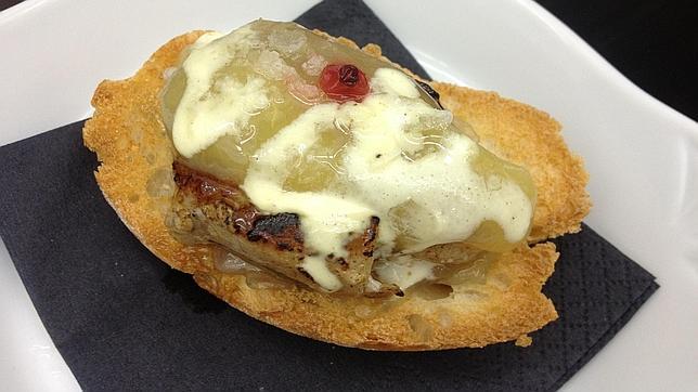 La tosta de solomillo del Salón de Tapas