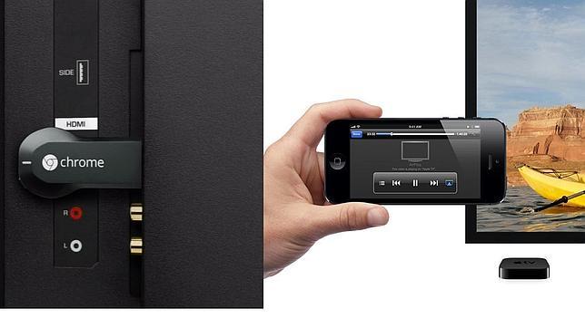 Chromecast y Airplay de Apple luchan por conquistar el salón de estar