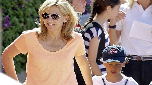 La Infanta Cristina regresa a Mallorca sin Iñaki Urdangarín