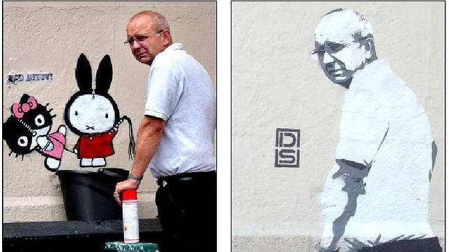 El «eliminador» de grafitis que se convirtió en una pintada