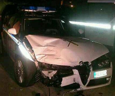 Un capitán de Tráfico de la Guardia Civil sufre un accidente a 180 por hora en la M-40