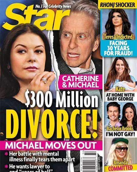 Rumores de divorcio para Michael Douglas y Catherine Zeta-Jones
