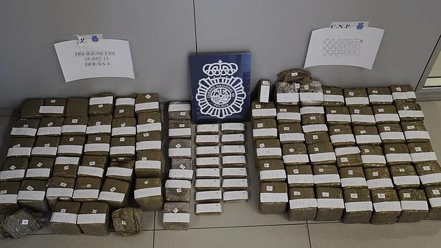 Intervienen 76 kilos de hachís tras una persecución de película