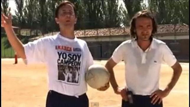 Fernando Tejero (derecha), ganó un Goya por su papel en «Días de Fútbol»