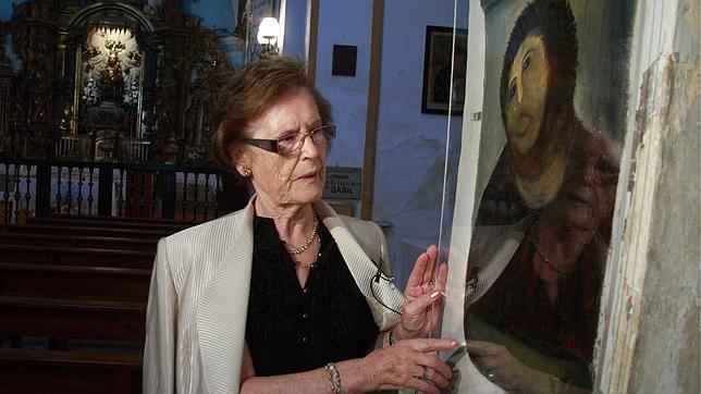 La restauradora del Ecce Homo: «No he querido lucrarme»