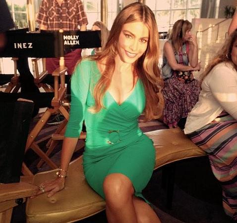 Sofía Vergara se despide del rodaje de «Chef» con un look de infarto