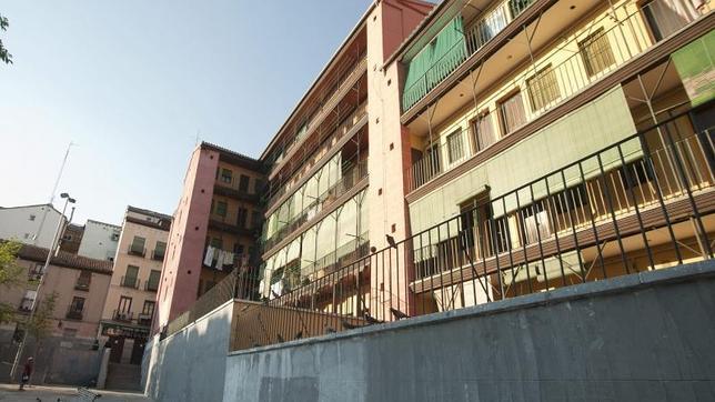 La corrala de la calle de Mesón de Paredes, en el barrio de Lavapiés