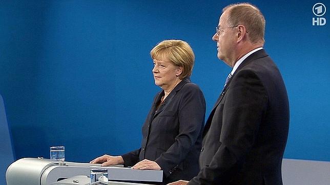 Merkel se impone al socialdemócrata Steinbrück en el primer y último debate televisivo de la campaña alemana