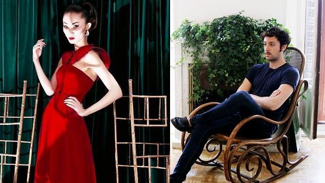 Una de las creaciones del joven diseñador y la foto del mismo