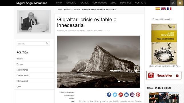 Moratinos, al Gobierno: «La crisis por Gibraltar era evitable e innecesaria»