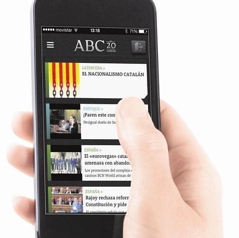 Llega «ABC en 20»: el periódico para leer en el teléfono