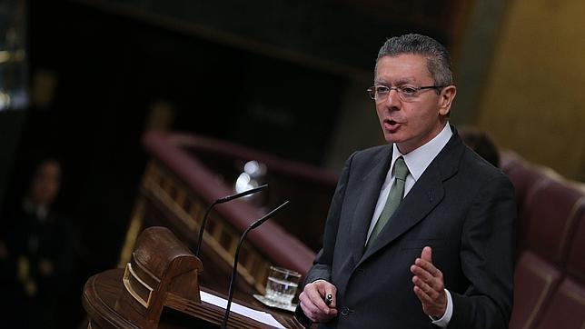 Alberto Ruiz Gallardón, ministro de Justicia