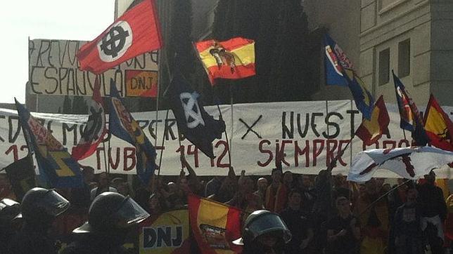 Amplio dispositivo policial en la concentracion de ultras