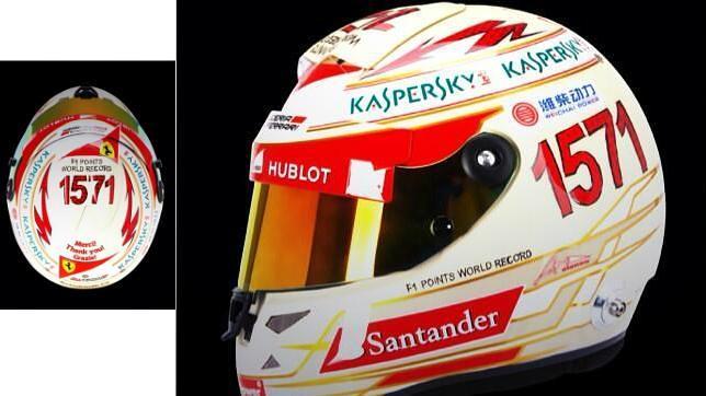 Alonso estrena un casco de récord