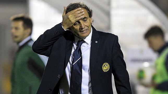 Giampaolo Mazza en un partido de clasificación para el Mundial 2014