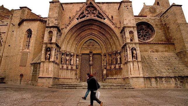 Vista de la catedral de Morella