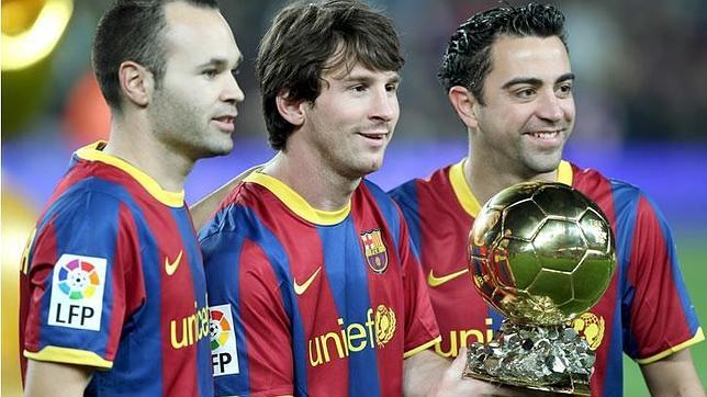 Iniesta y Xavi, únicos españoles candidatos al Balón de Oro