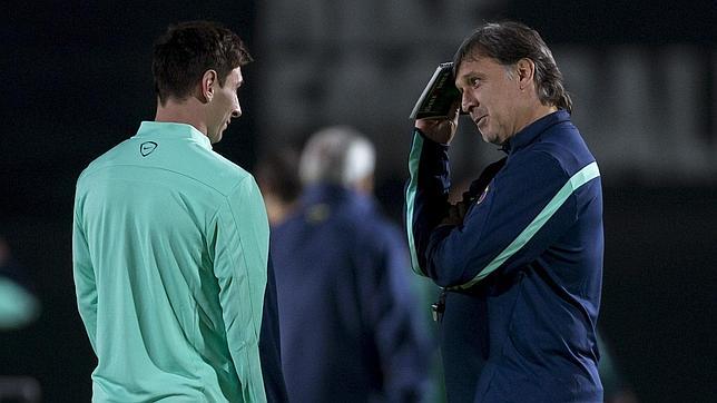 Martino: «Con Messi no hay ningún problema»