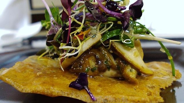 Hongos sobre base crujiente, de El Empalme