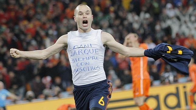 Iniesta marcó el gol más importante de la historia del fútbol español y se lo dedicó a un amigo