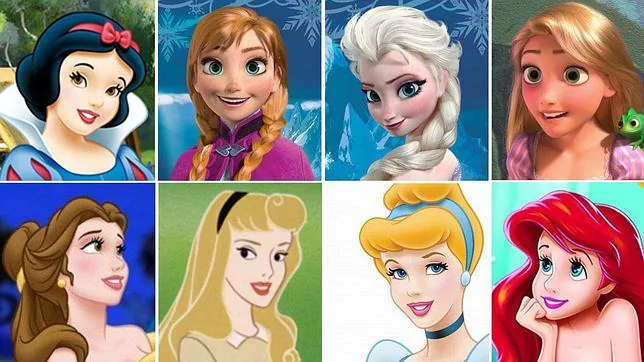 Todas las princesas Disney se parecen y todas tienen los ojos demasiado  grandes