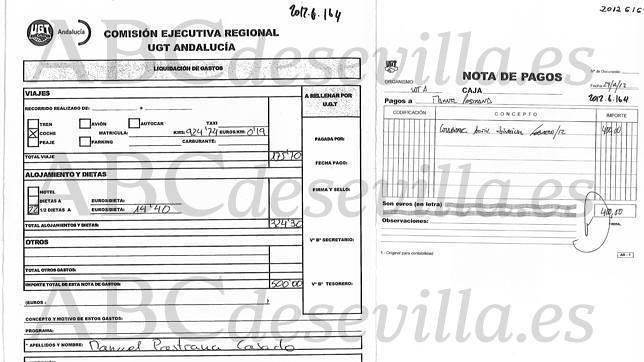 UGT Andalucía pagó sobresueldos a su ejecutiva en 2011 y 2012