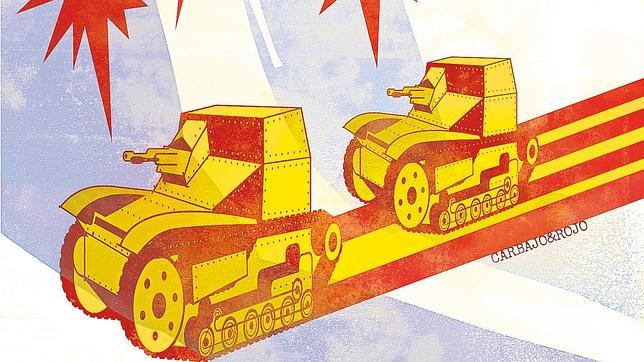 Las tanquetas de los secesionistas