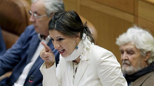 La diputada Yolanda Díaz afirma que «la democracia no está en el Parlamento»