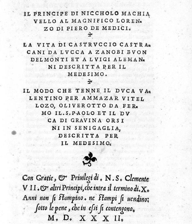 La Biblioteca Nacional expone las joyas bibliográficas de Maquiavelo