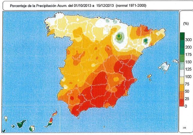 La borrasca atlántica salva al segundo otoño más seco del siglo