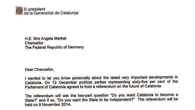 El pobre inglés de Artur Mas en su carta a los líderes mundiales