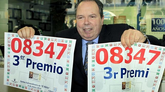 Lotería del Niño 2014: el tercer premio, muy repartido, para el número 08347