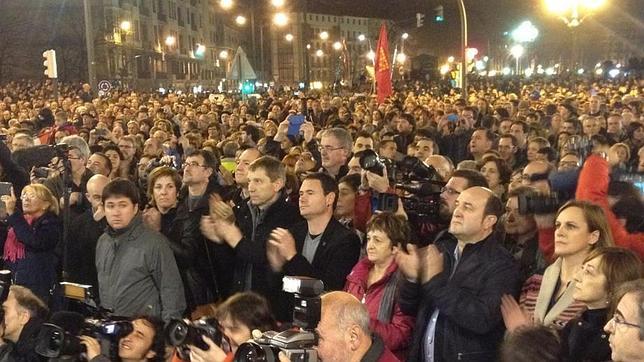 En directo: Culmina la marcha proetarra en el centro de Bilbao