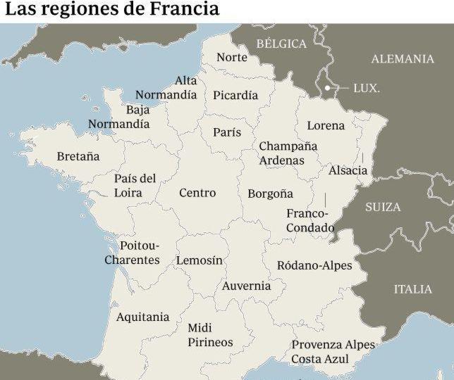 Hollande se plantea recentralizar Francia y pasar de 22 a 15 regiones