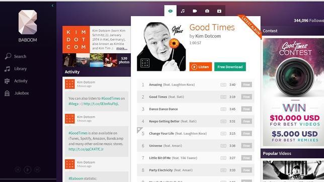 Kim Dotcom lanza un disco para promover su servicio de música en «streaming»