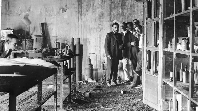 Estado en que quedaron las dependencias de la estación