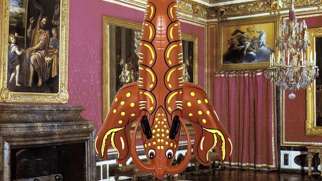 Una langosta en uno de los salones del Palacio de Versalles