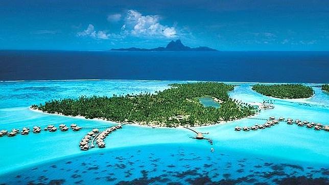 Vista aérea del hotel Tahaa Island Resor