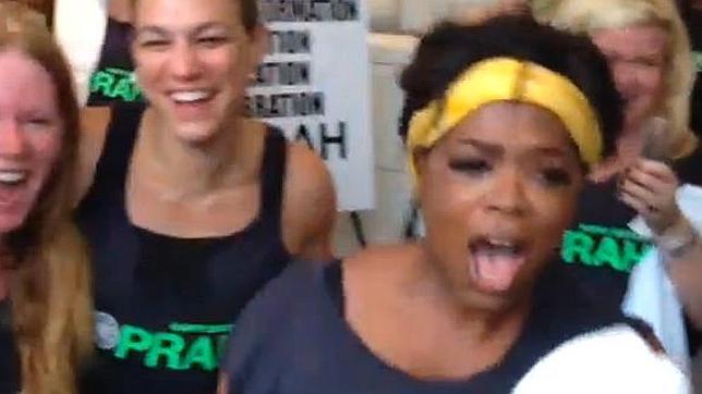 Oprah Winfrey celebra su 60 cumpleaños con una clase de spinning