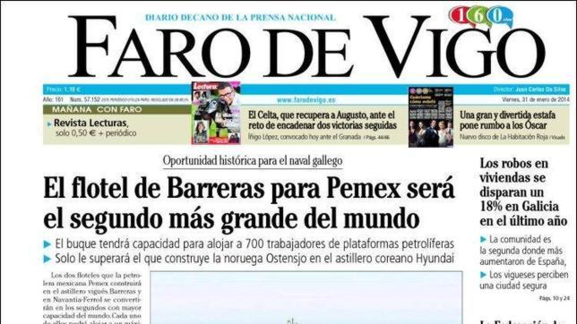 Los floteles de Pemex continúan en las primeras páginas