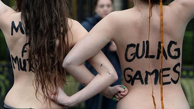 Sochi 2014: Femen protesta contra Putin en Berlín el día de inauguración de los Juegos de Invierno
