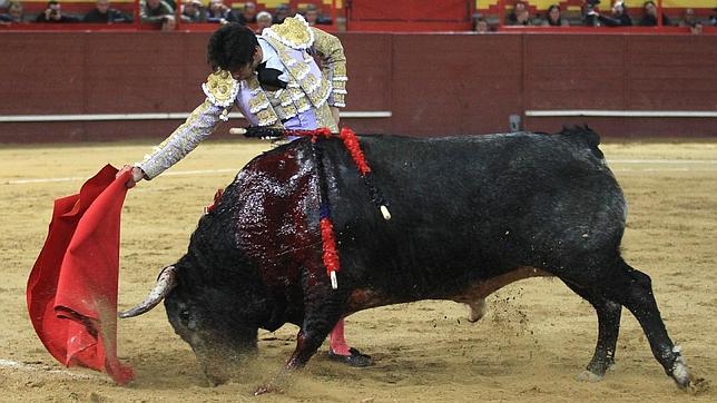 Paulita corta dos orejas a un gran toro de Ana Romero en la Feria de Valdemorillo