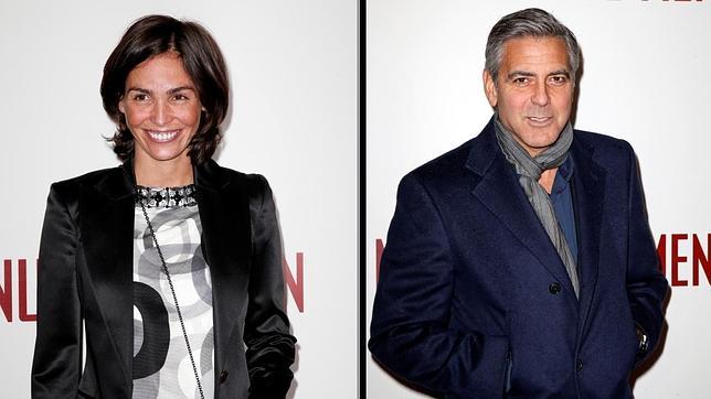 Inés Sastre comparte velada con George Clooney en París