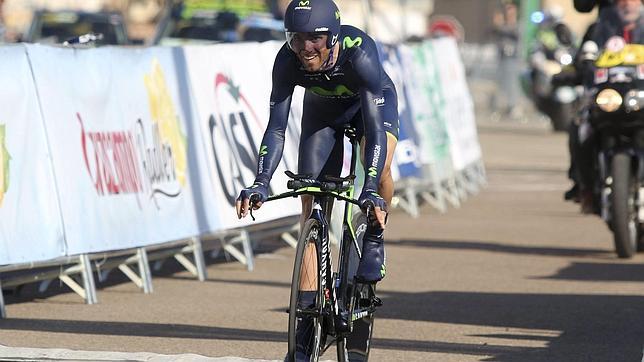Valverde gana la contrarreloj de la Ruta del Sol