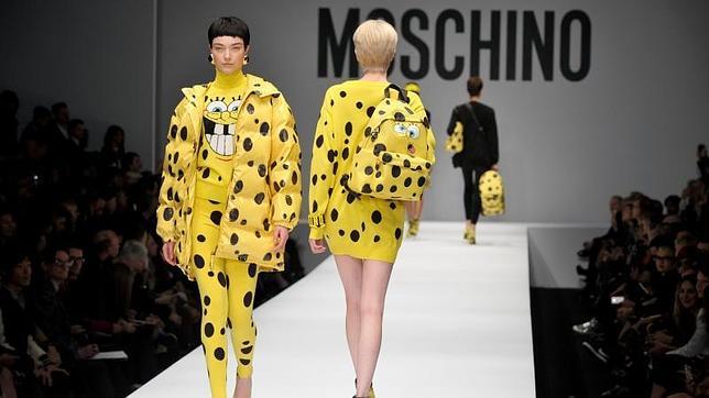 El dibujo animado Bob Esponja también sirvió de inspiración par ael desfile de Moschino