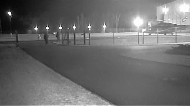 El momento en que supuestamente Yanukóvich abandona Kiev en helicóptero