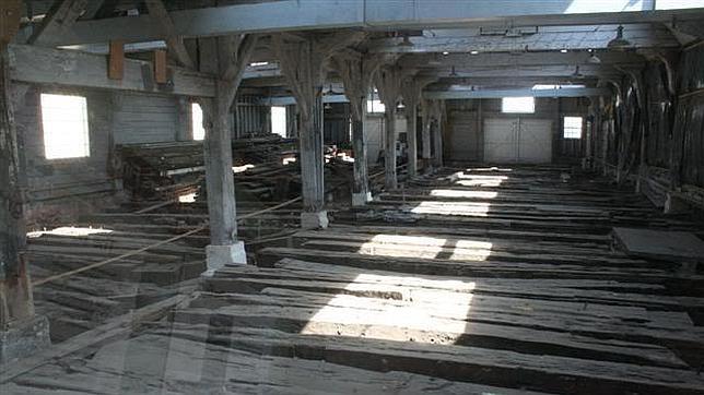 El barco de guerra de Nelson que apareció en el sótano de un restaurante