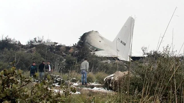 El avión accidentado en Argelia en febrero de 2014