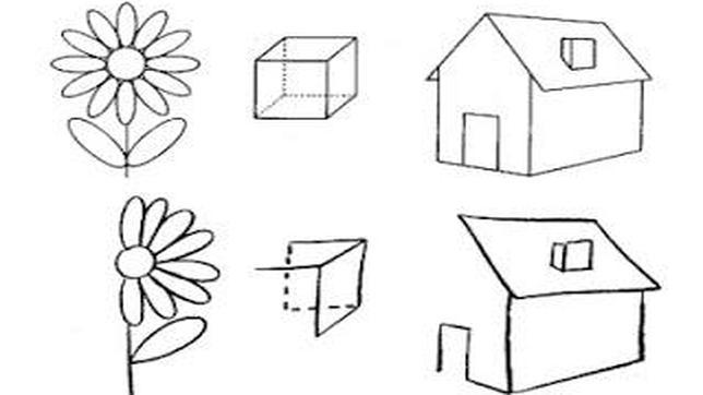 Las personas con neglect reflejan en sus dibujos su "parcial" visión del mundo (abajo)